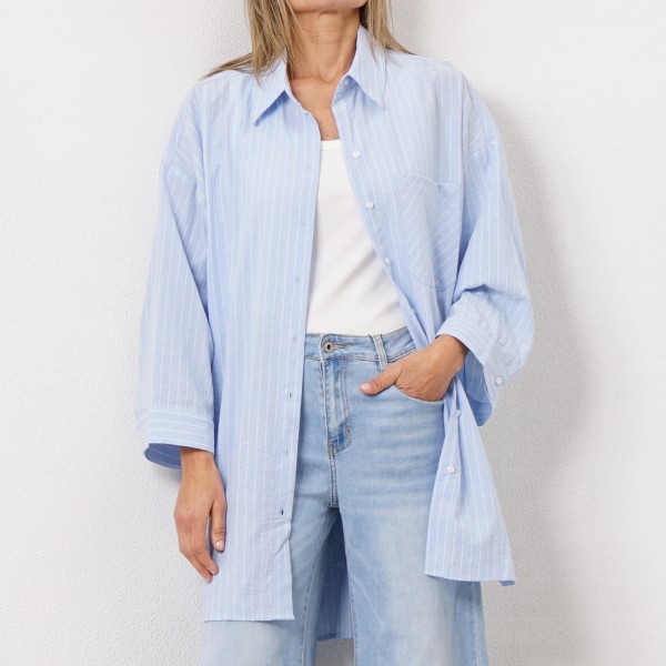 striped tunic blouse