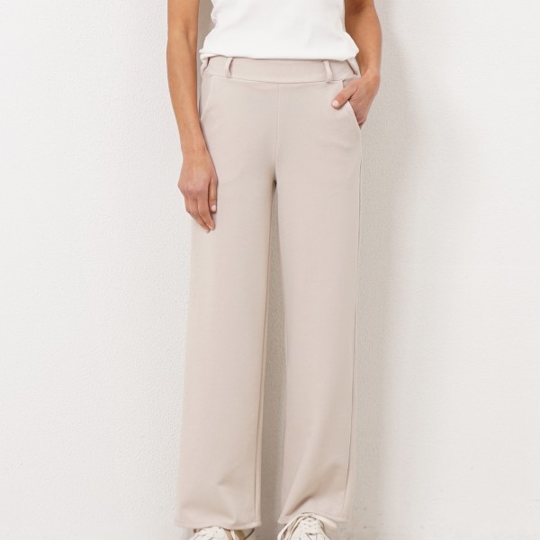 rib knit pantaloons with elastane