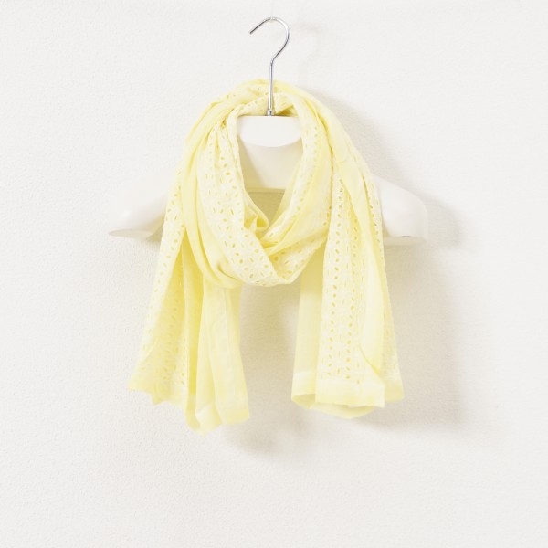 scarf c/ English embroidery (vintage)