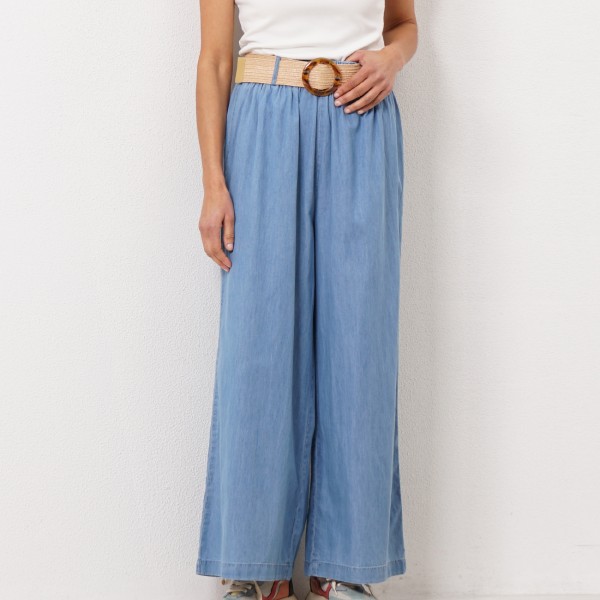 patalonas in tencel c/ elastic waistband