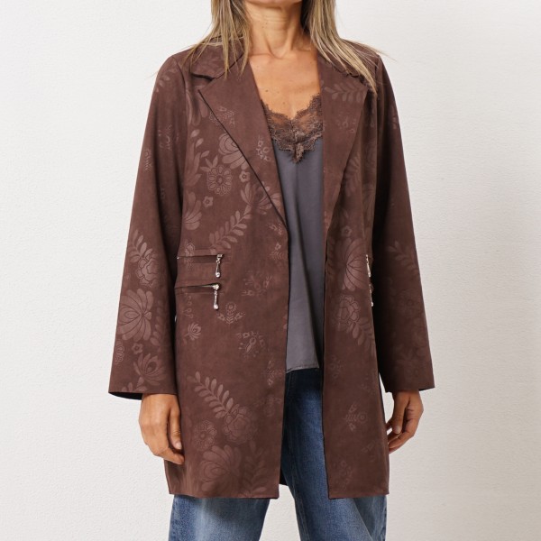Suede jacket (faux smooth)