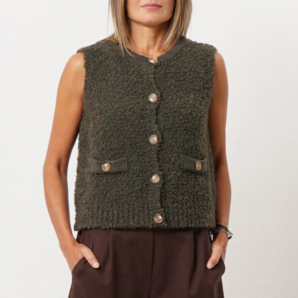 Knitted vest (caraculo)