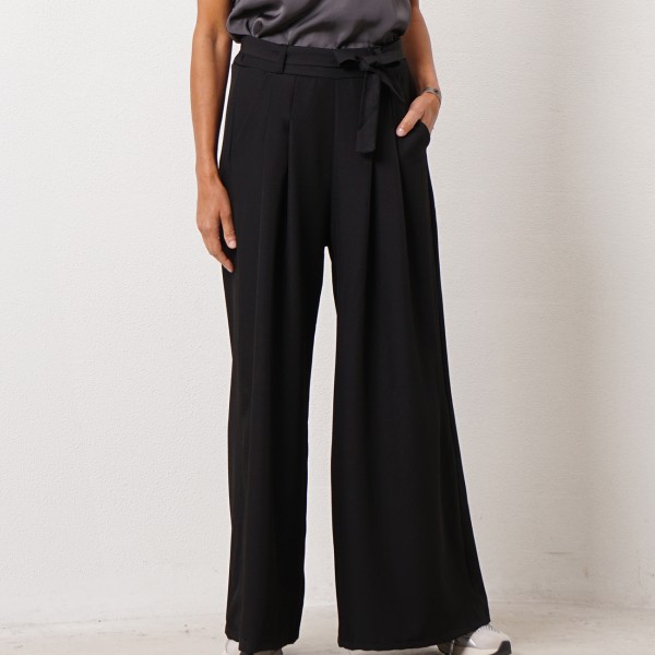 Pant pants with pleats in tailored fabric