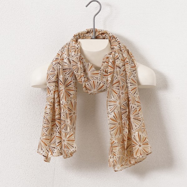 scarf with stripes (shine)