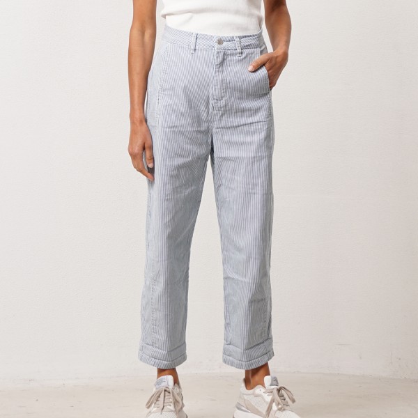 balloon pants in twill fabric