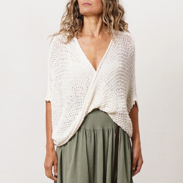 Knit sweater (open set) 100% cotton