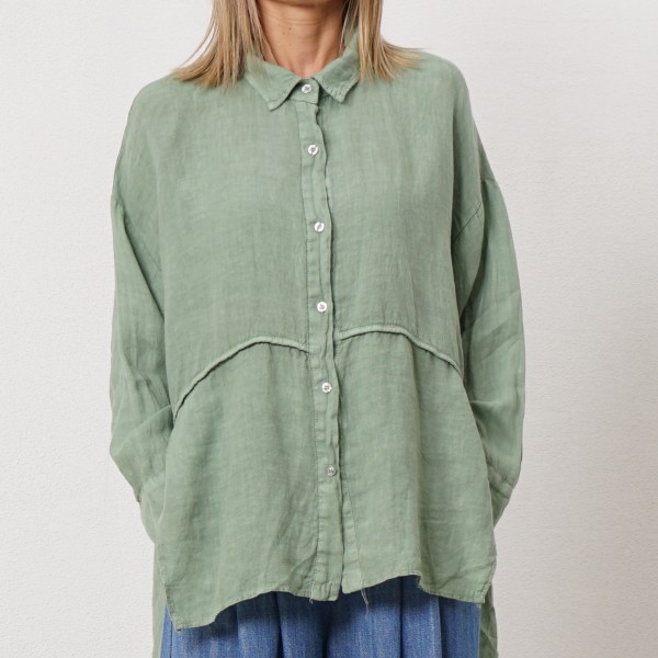 100% linen blouse