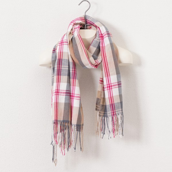 Fringed scarf (soft touch)