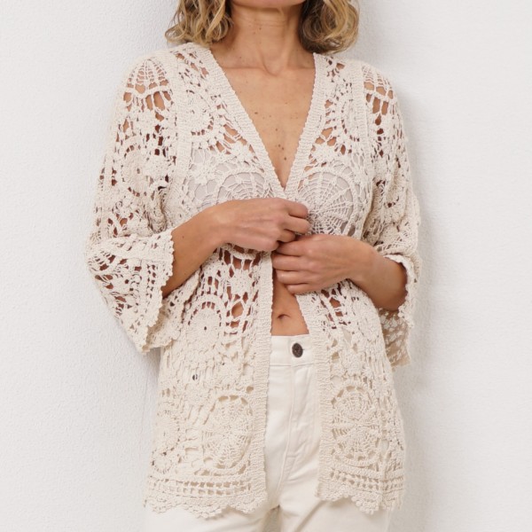 crochet coat