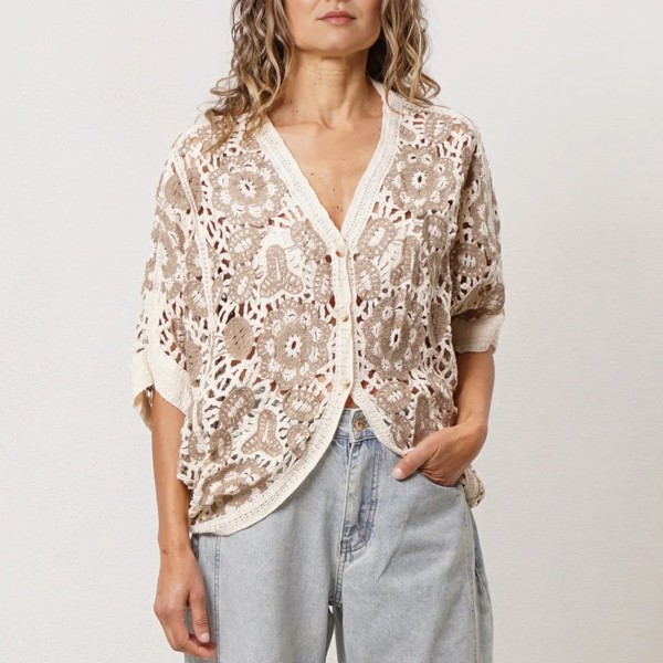 Knitted (crocheted) jacket