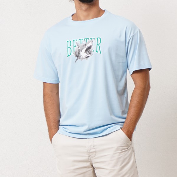 cotton t-shirt with/ prints