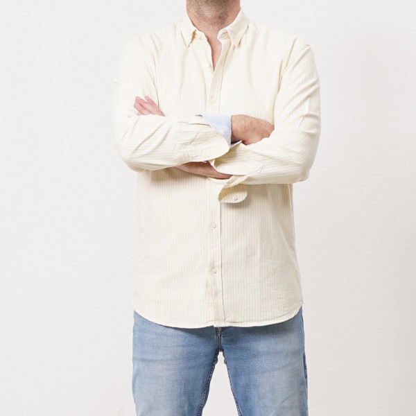 striped oxford shirt