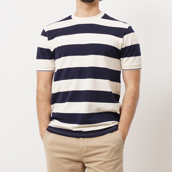 bar tshirt in piquet c/ spandex