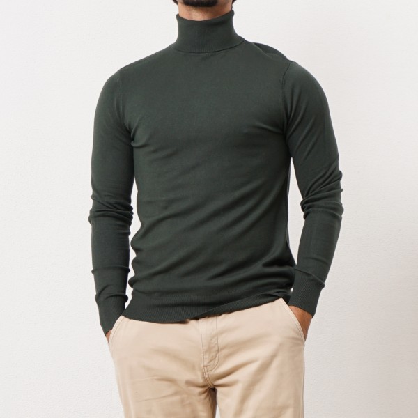 turtleneck knit sweater