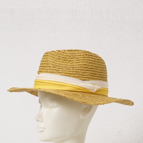 raffia hat with application