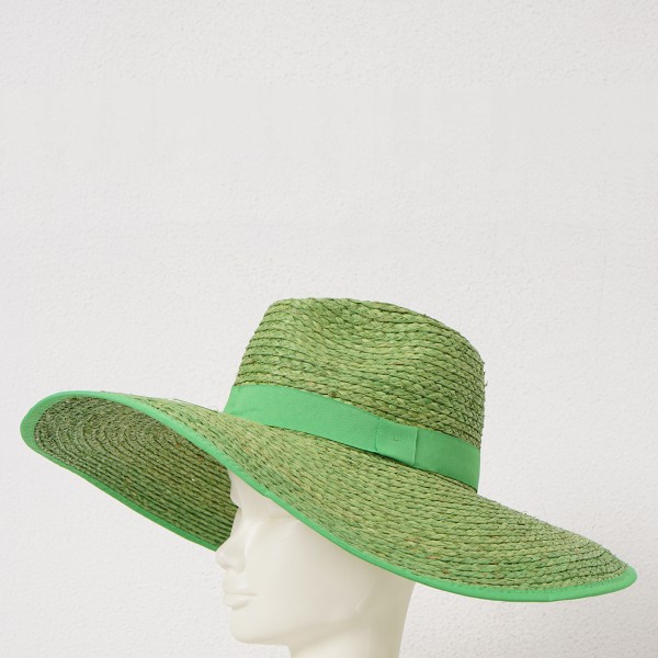 raffia hat with application