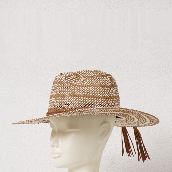 raffia hat with application