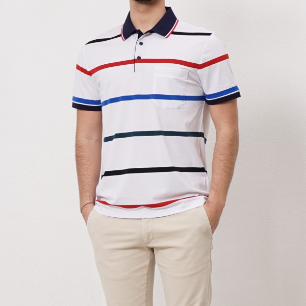 cotton w/ elastane polo shirt