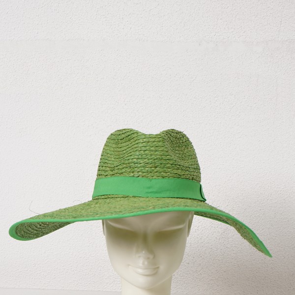 raffia hat with application