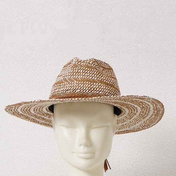 raffia hat with application