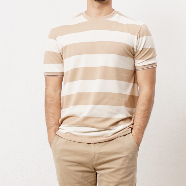 bar tshirt in piquet c/ spandex