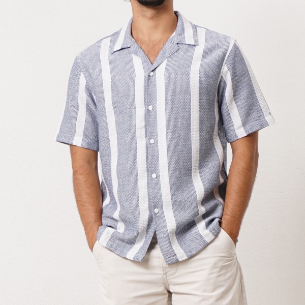 rustic turned shirt (wide stitch)