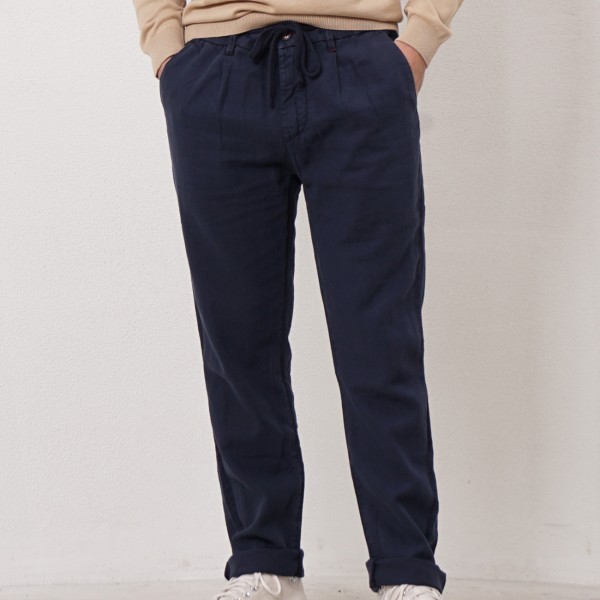 linen/cotton pants with/ ties