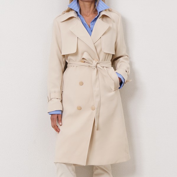 trench coat with belt