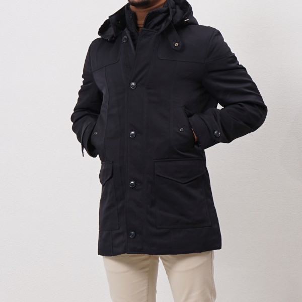 parka with removable pole