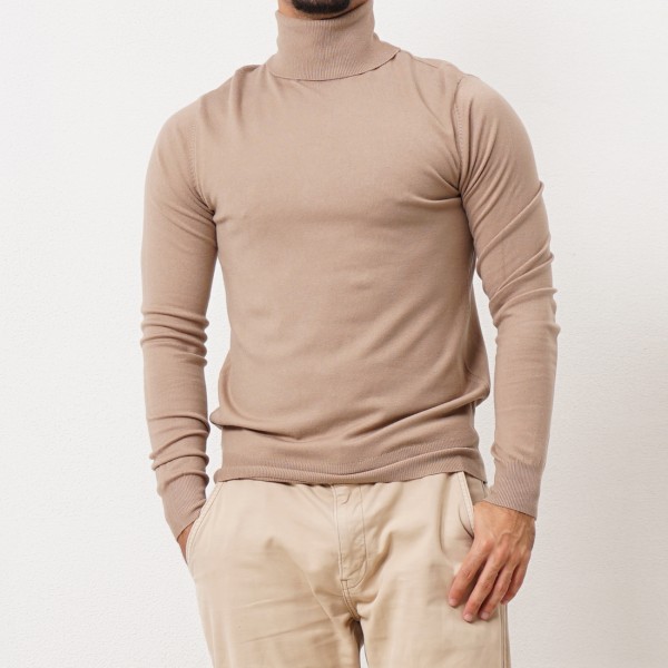 turtleneck knit sweater