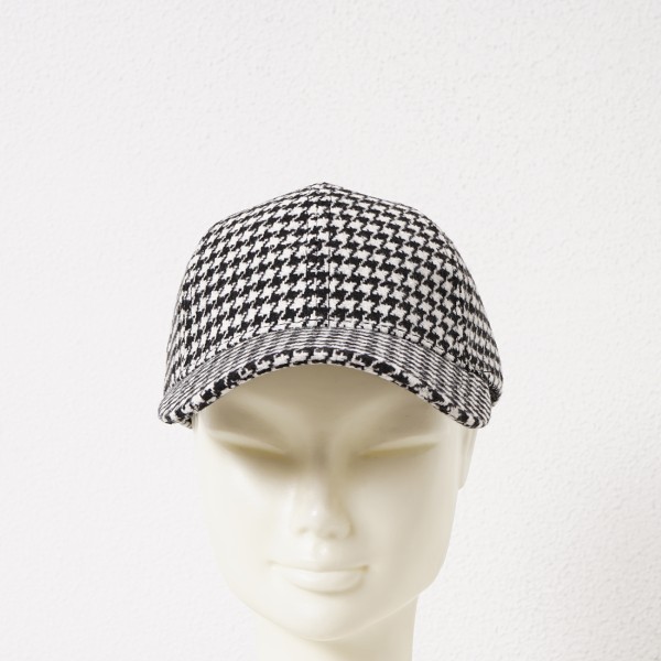 checkered cap