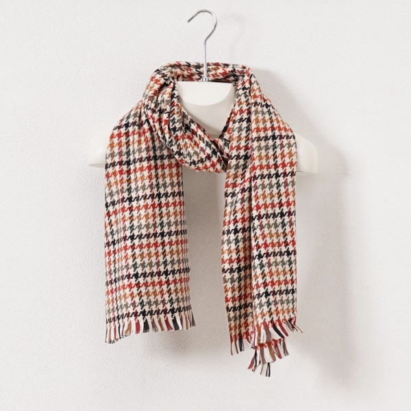 plaid viscose scarf