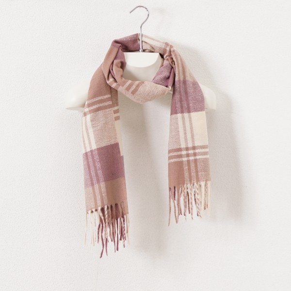 fringe scarf with cashmere