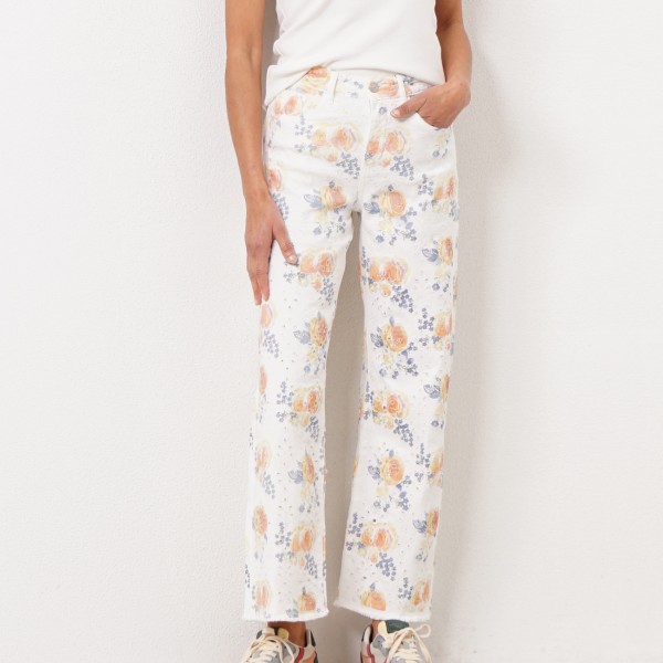 printed pants c/ elastane