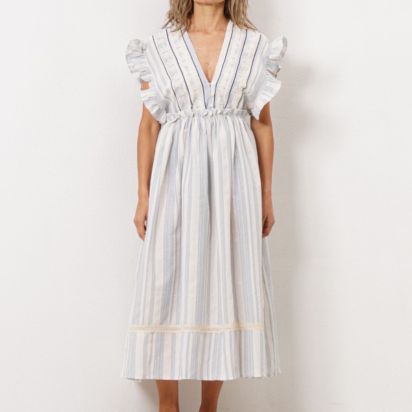 dress with/ ruffles