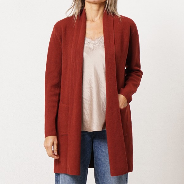 Knit facing jacket