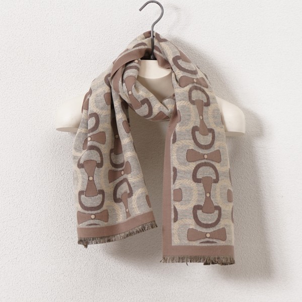 scarf with jacquard wool (soft touch)