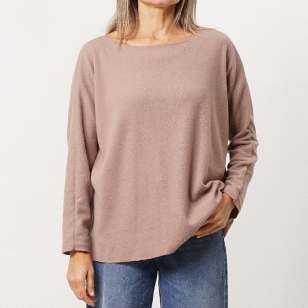 Knit sweater with lurex