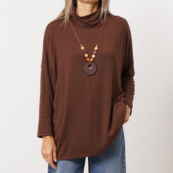 knit sweater with elastane