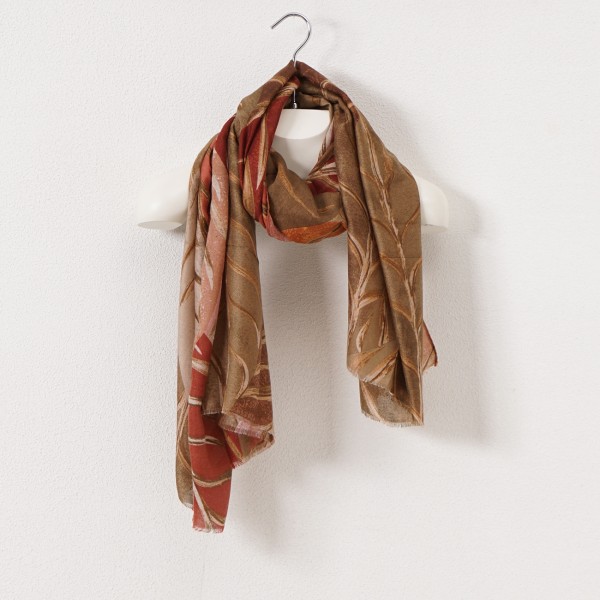 Viscose/cotton scarf
