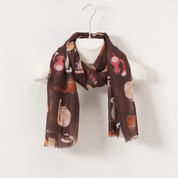 Viscose/cotton scarf