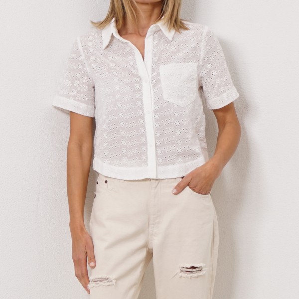 blouse in English embroidery