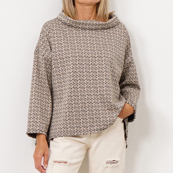 A-line mesh blouse (Ponto Roma)