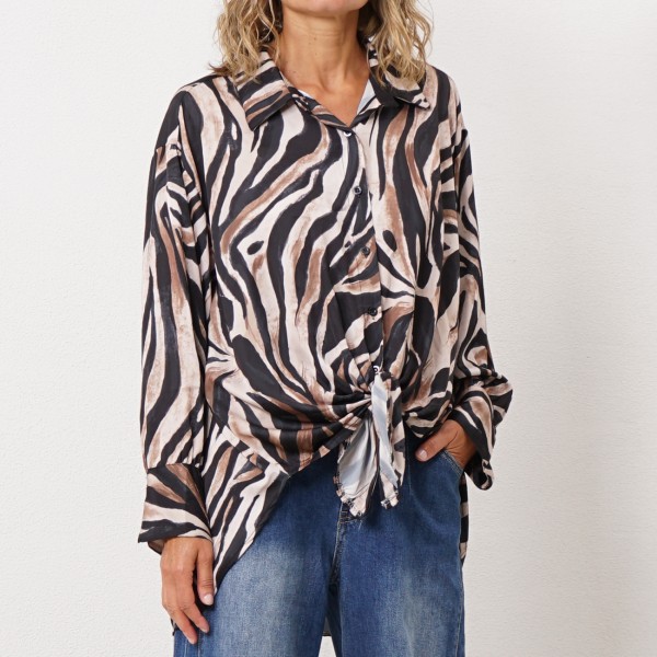 blouse (animal print)