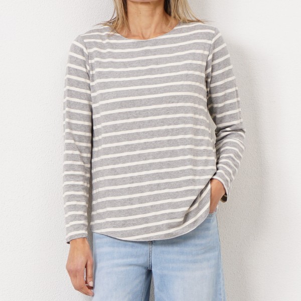 striped sweatshirt in cotton with elastane