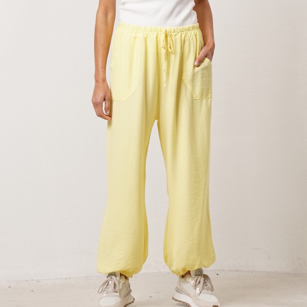 Viscose pants with ties
