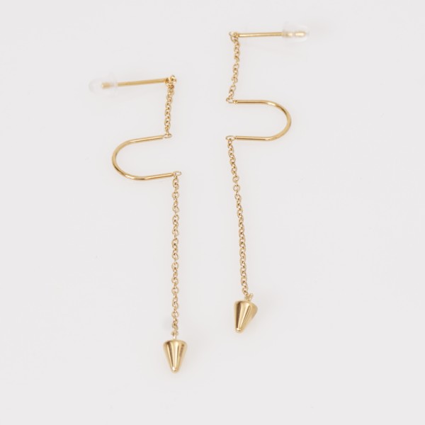 earrings in stainless steel (surgical steel) without nickel