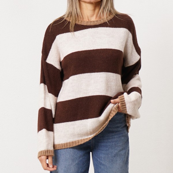 knitted rib sweater