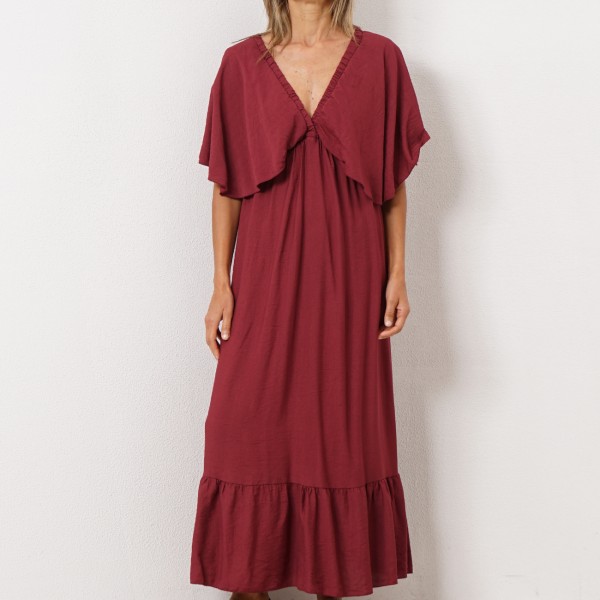 dress with butterfly sleeves