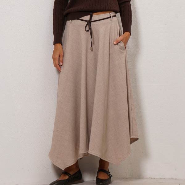 Flaced skirt in fabric
